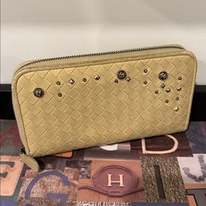Bottega Veneta Woven Leather Zip Wallet Limited Edition